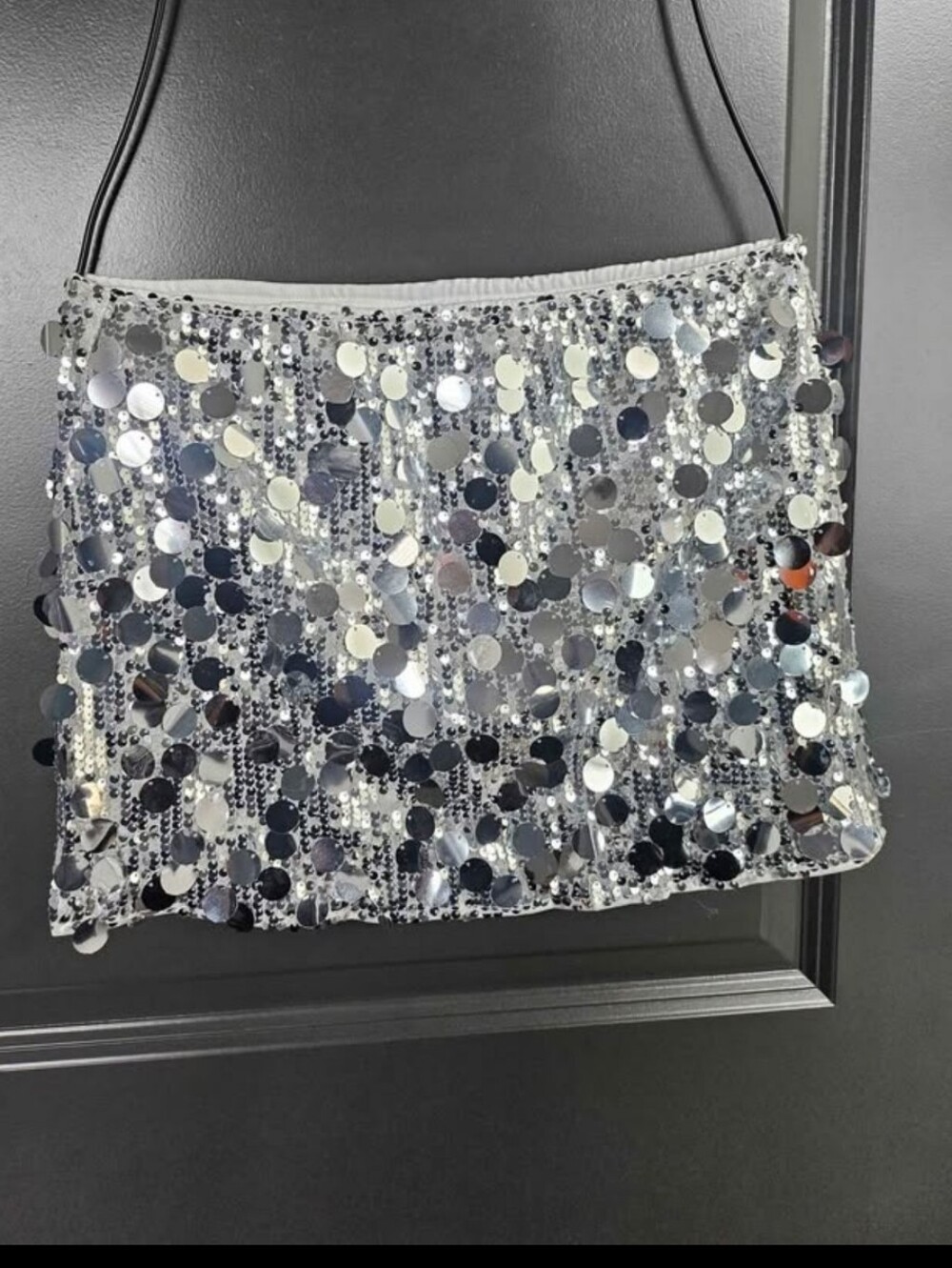 Silver Mini Skirt